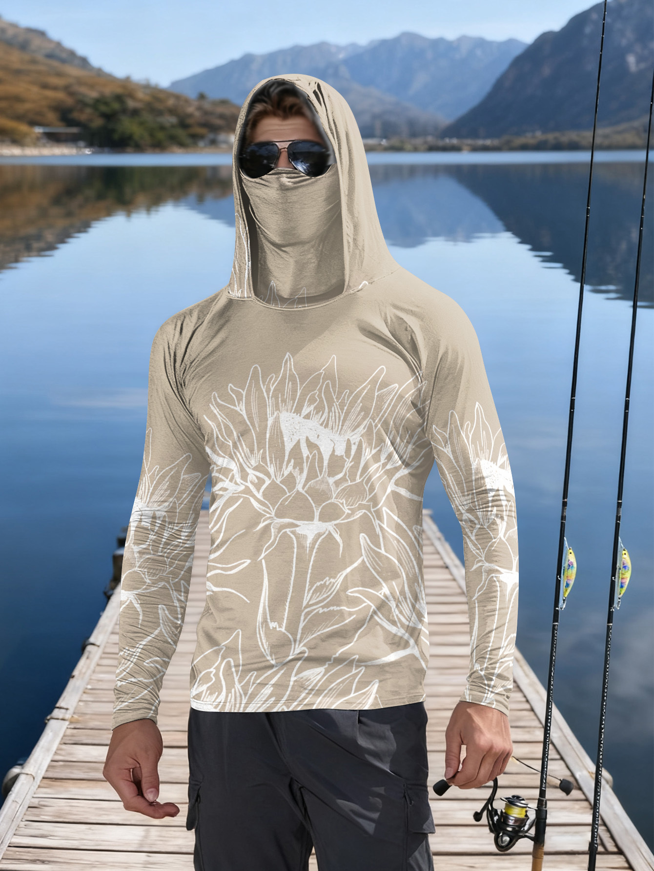 Fishing Shirts Men Sun Protect - Outdoor Hunting Hoodie avis et prix
