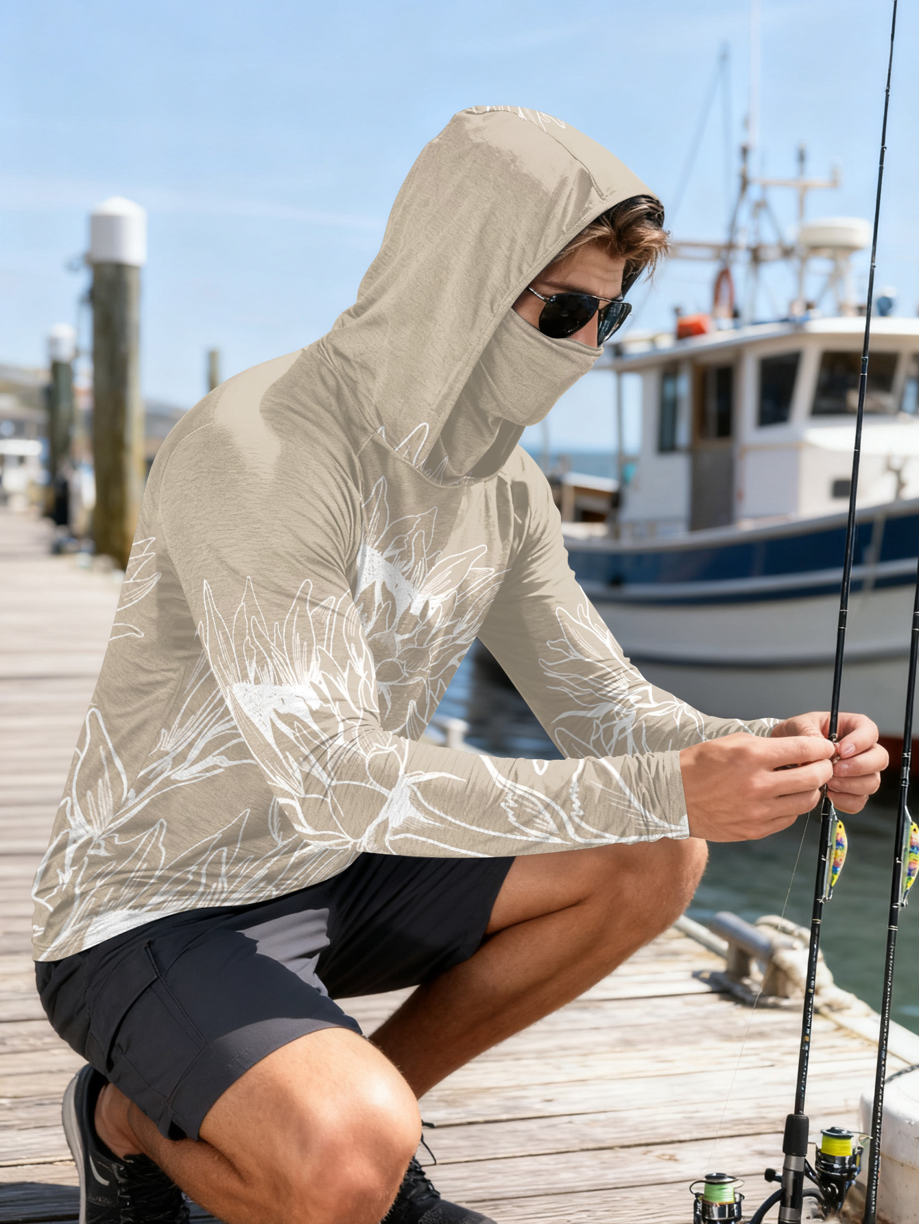 Fishing Shirts Men Sun Protect - Outdoor Hunting Hoodie avis et prix