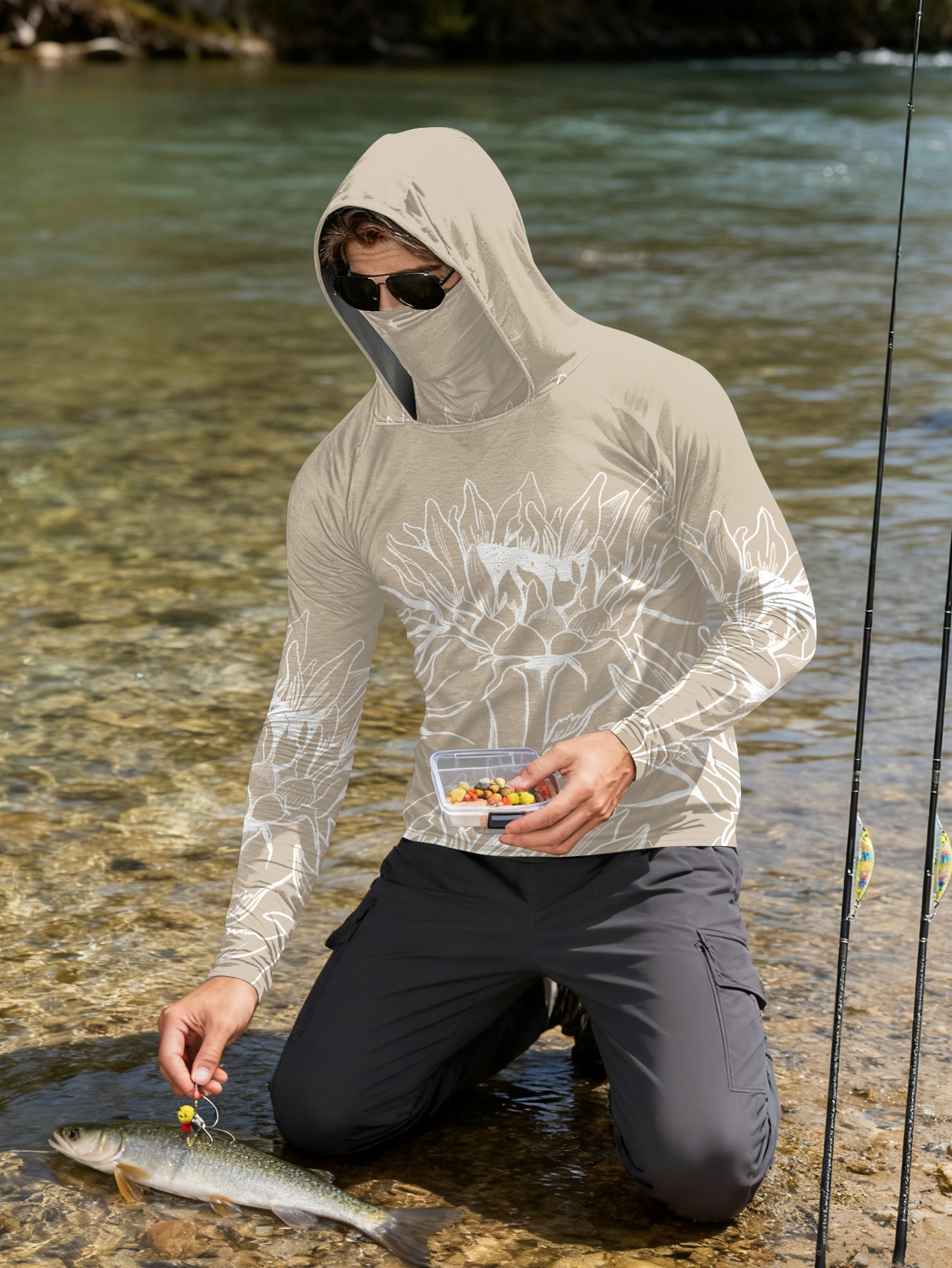 Fishing Shirts Men Sun Protect - Outdoor Hunting Hoodie avis et prix