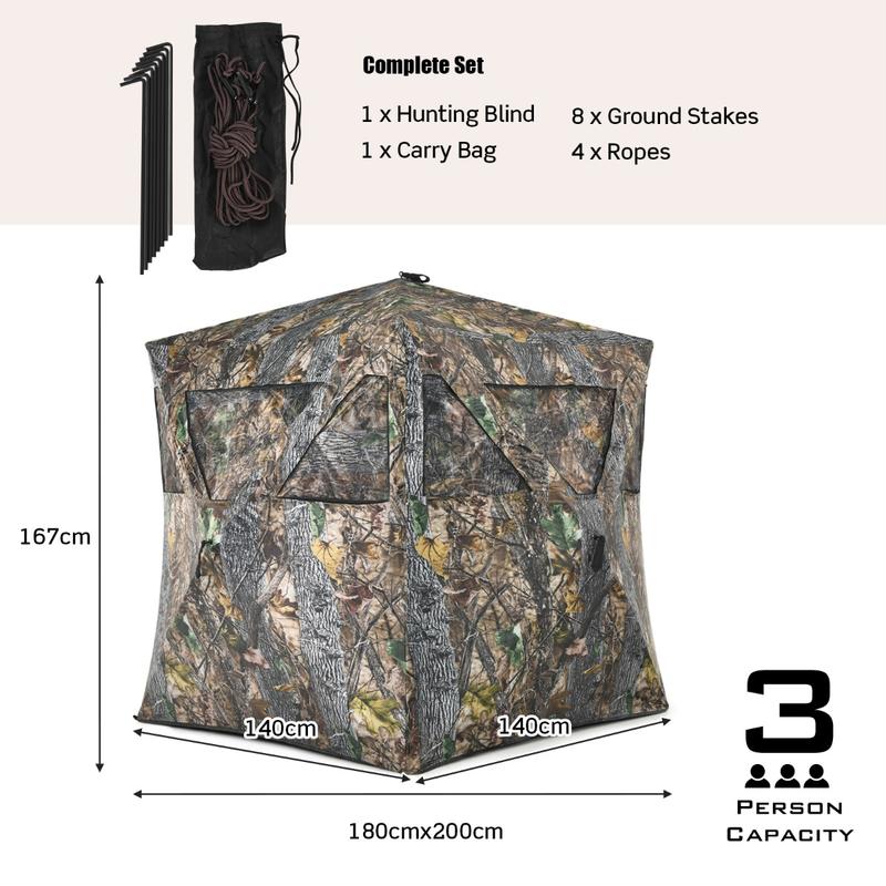 3 Person Portable Pop-Up Groun - Hunting & Outdoor Supplies Carterton Reviews avis et prix