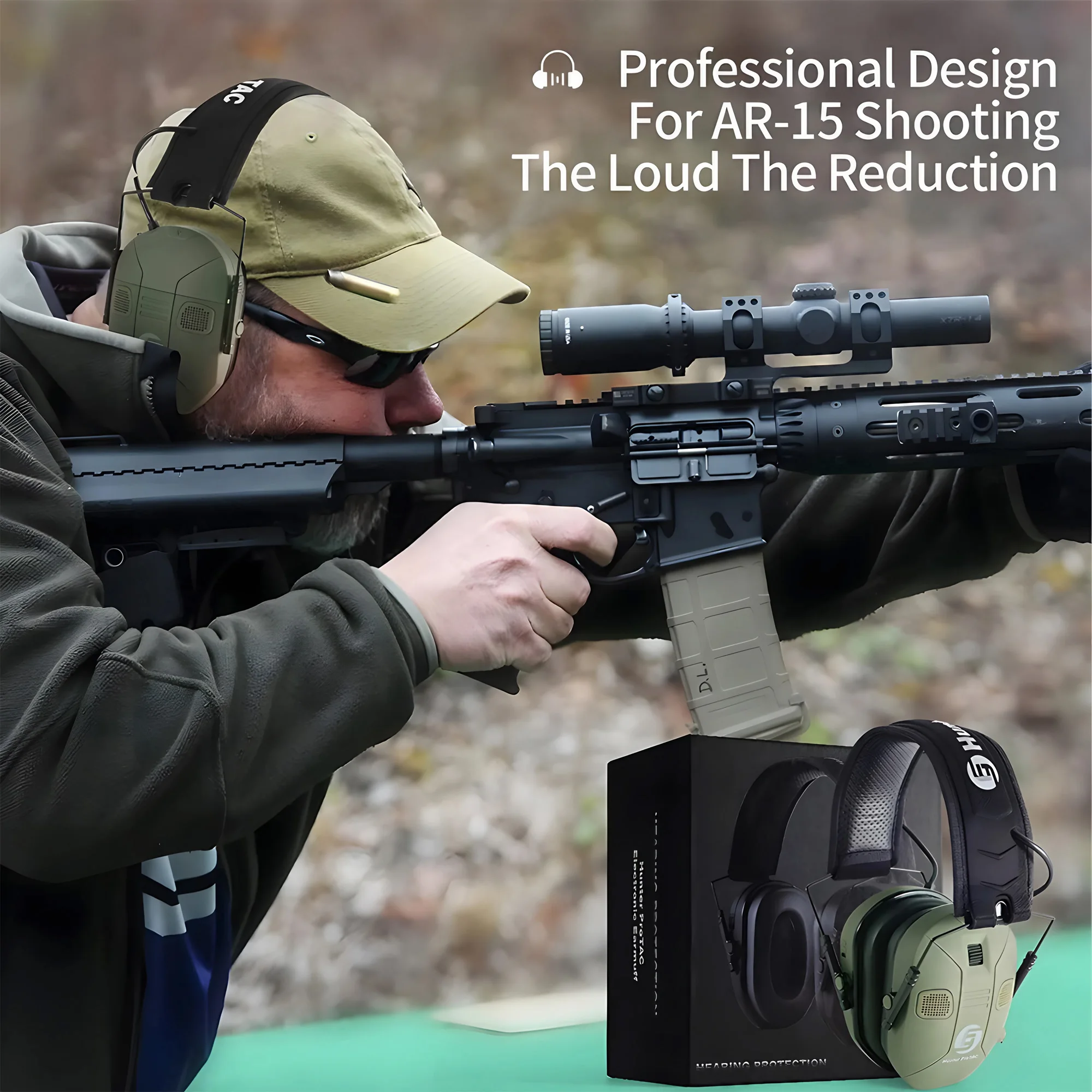 Foldable Electronic Noise Canc - Shooting Ear Muff avis et prix