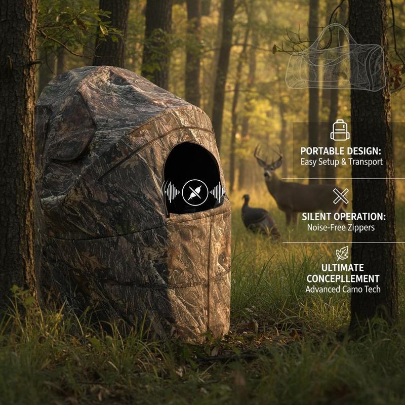 Hunting Blind 1 Person For Dee - Hunting & Outdoor Supplies Carterton Reviews avis et prix