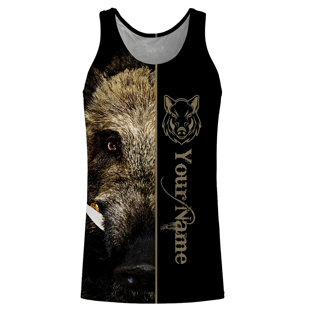 Custom Name Boar Hunter Tank T - Outdoor Hunting Dogs avis et prix