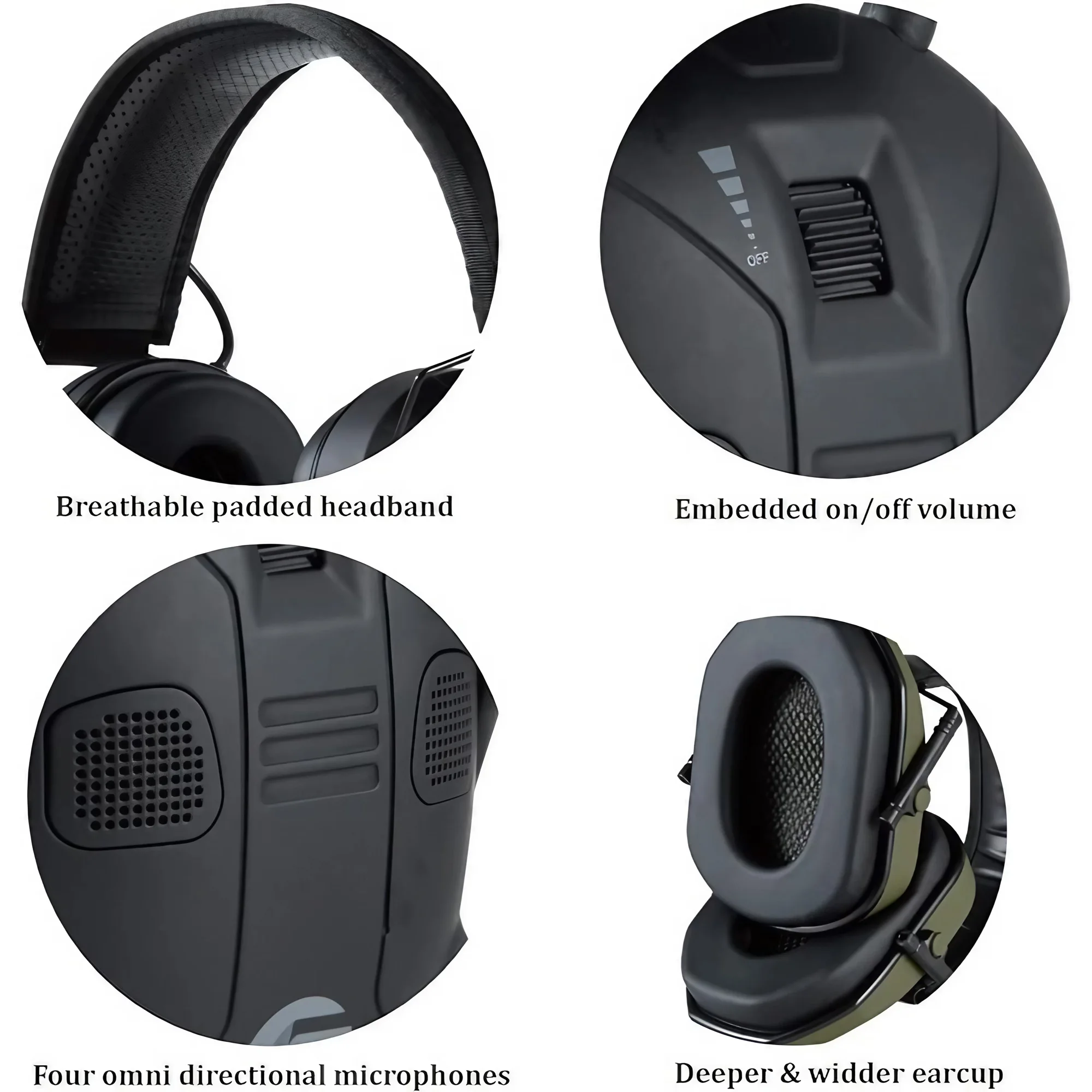 Foldable Tactical Hearing Prot - Shooting Ear Muff avis et prix
