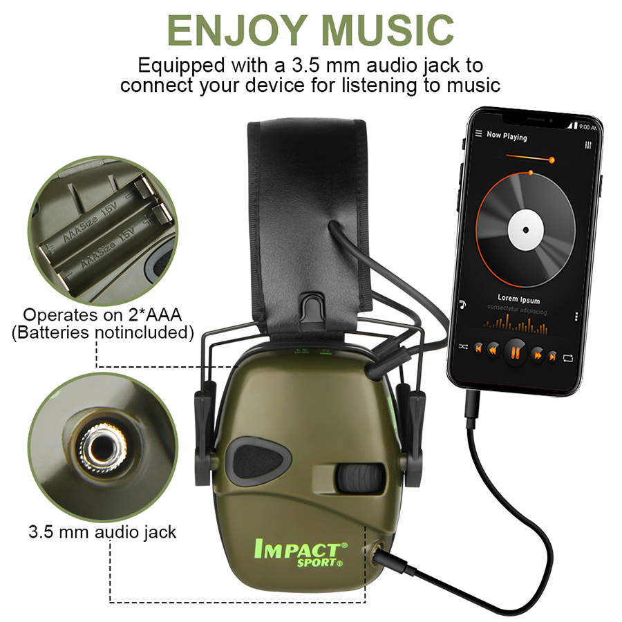 Earmuffs Active Headphones for - Shooting Ear Muff avis et prix