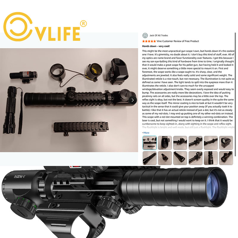 3-9x32 Scope Combo Dual Illumi - Rangefinder Laser Hunting avis et prix