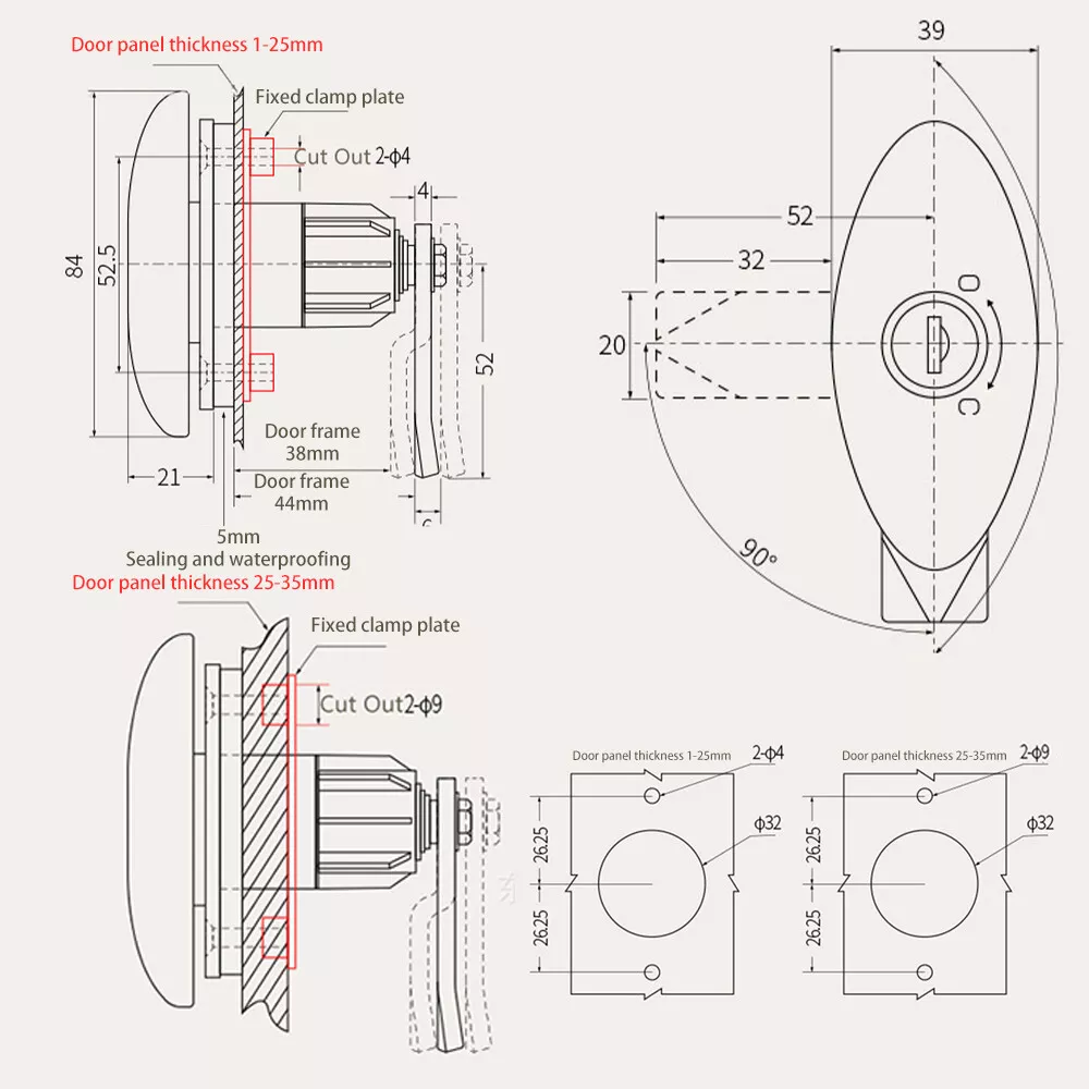 Caravan T-Handle Lock With 2 K - G&T Hunting & Outdoor Gun Shop Skegness avis et prix