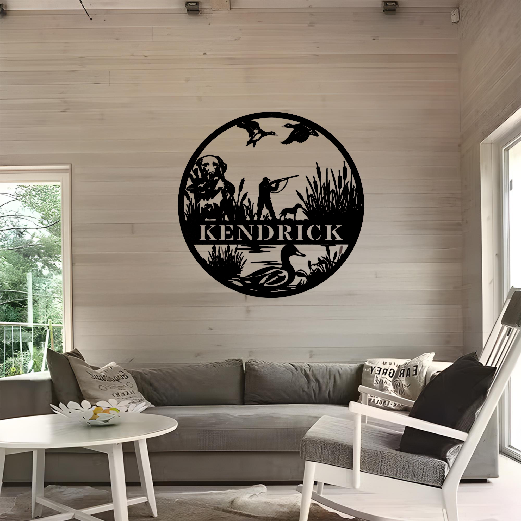 Custom Duck Hunting Metal Wall - Outdoor Hunting Dog Names avis et prix