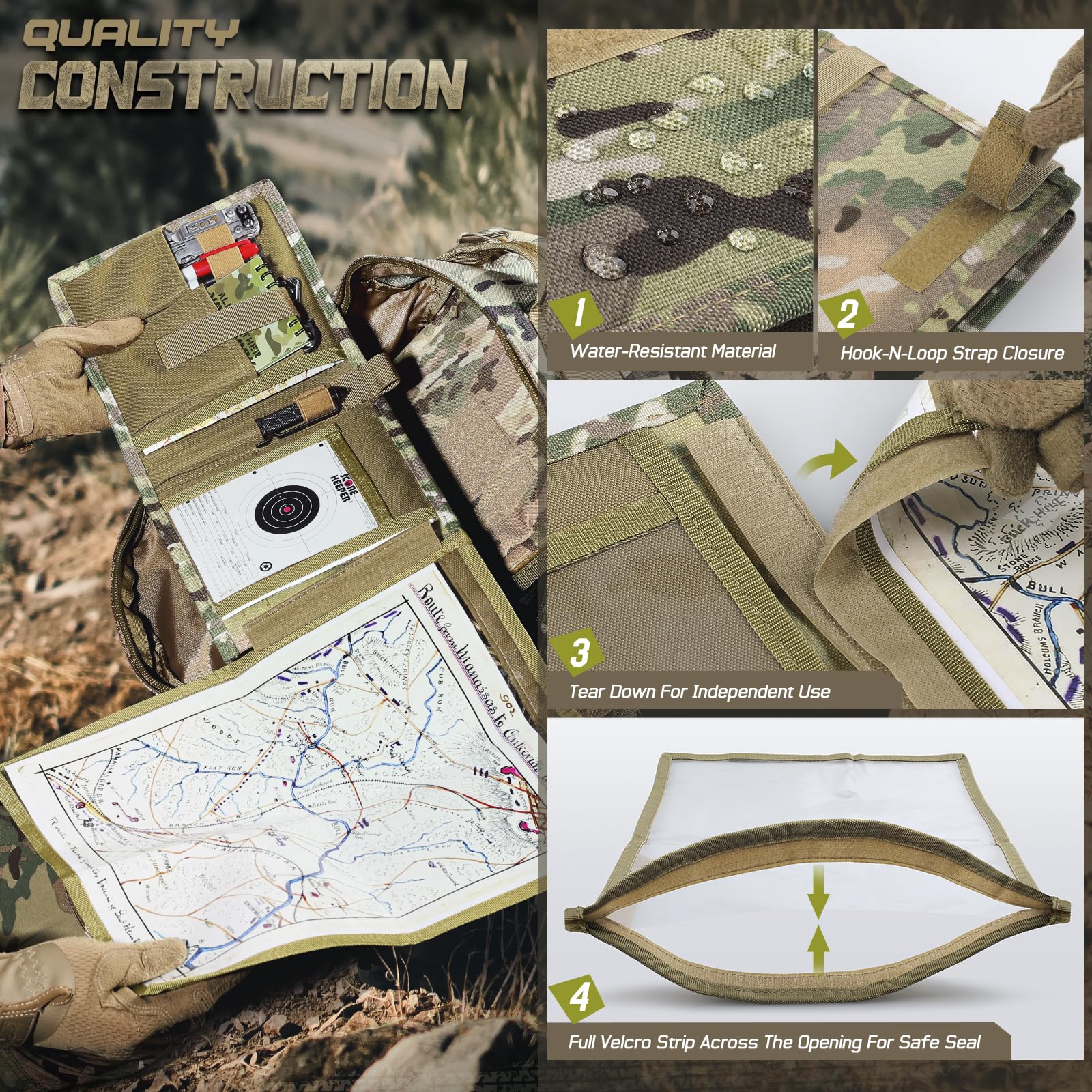 Tactical Pouch Military Map Ca - Outdoor Hunting Maps avis et prix