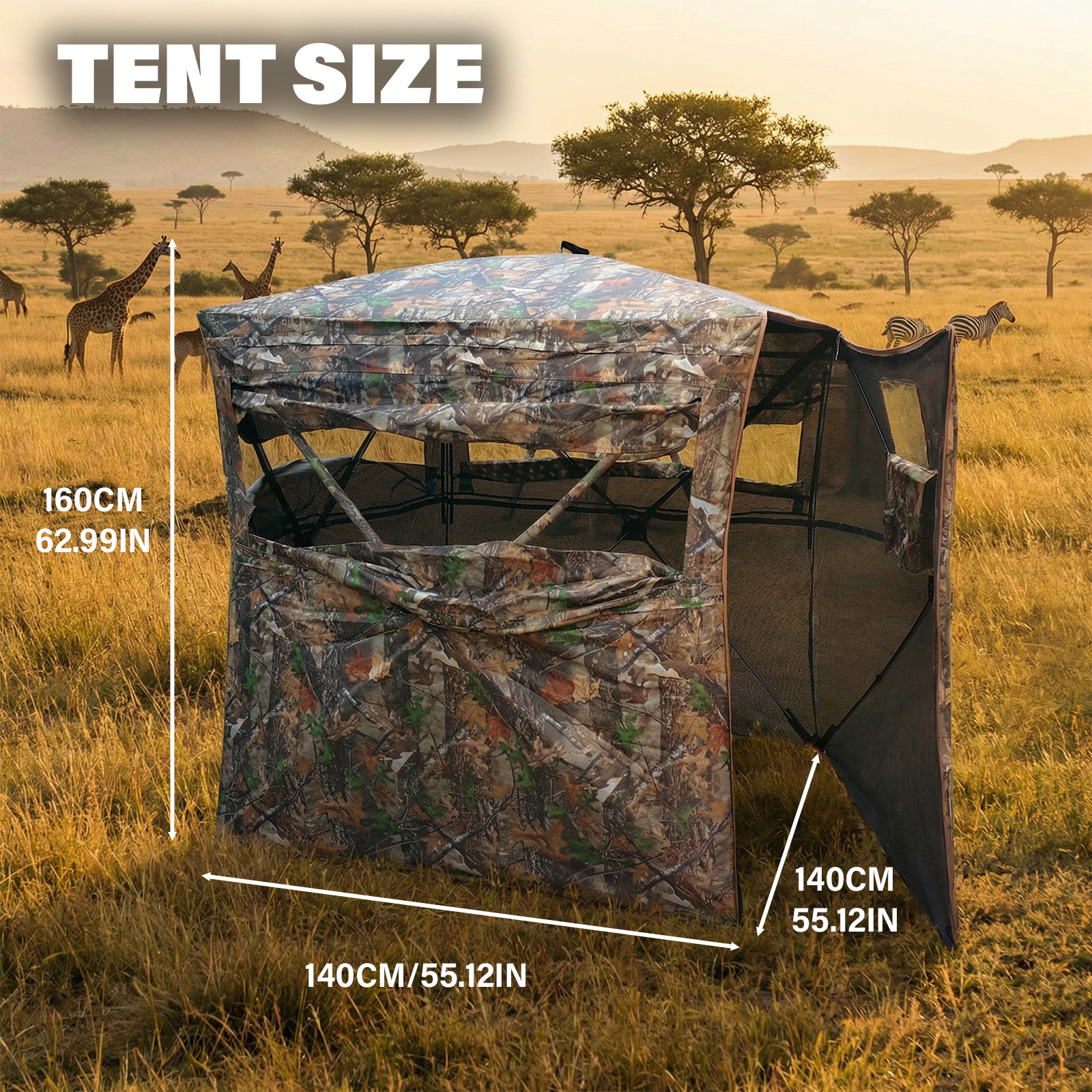 Camouflage Pop-Up Hunting Blin - Hunting & Outdoor Supplies Carterton Reviews avis et prix