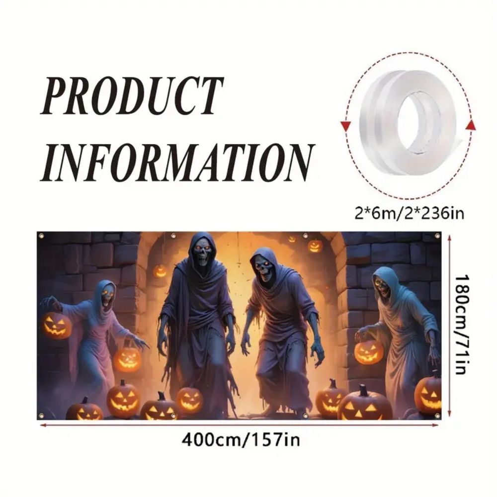 VIKAMA Halloween Garage Banner - Hunting Outdoor Background avis et prix