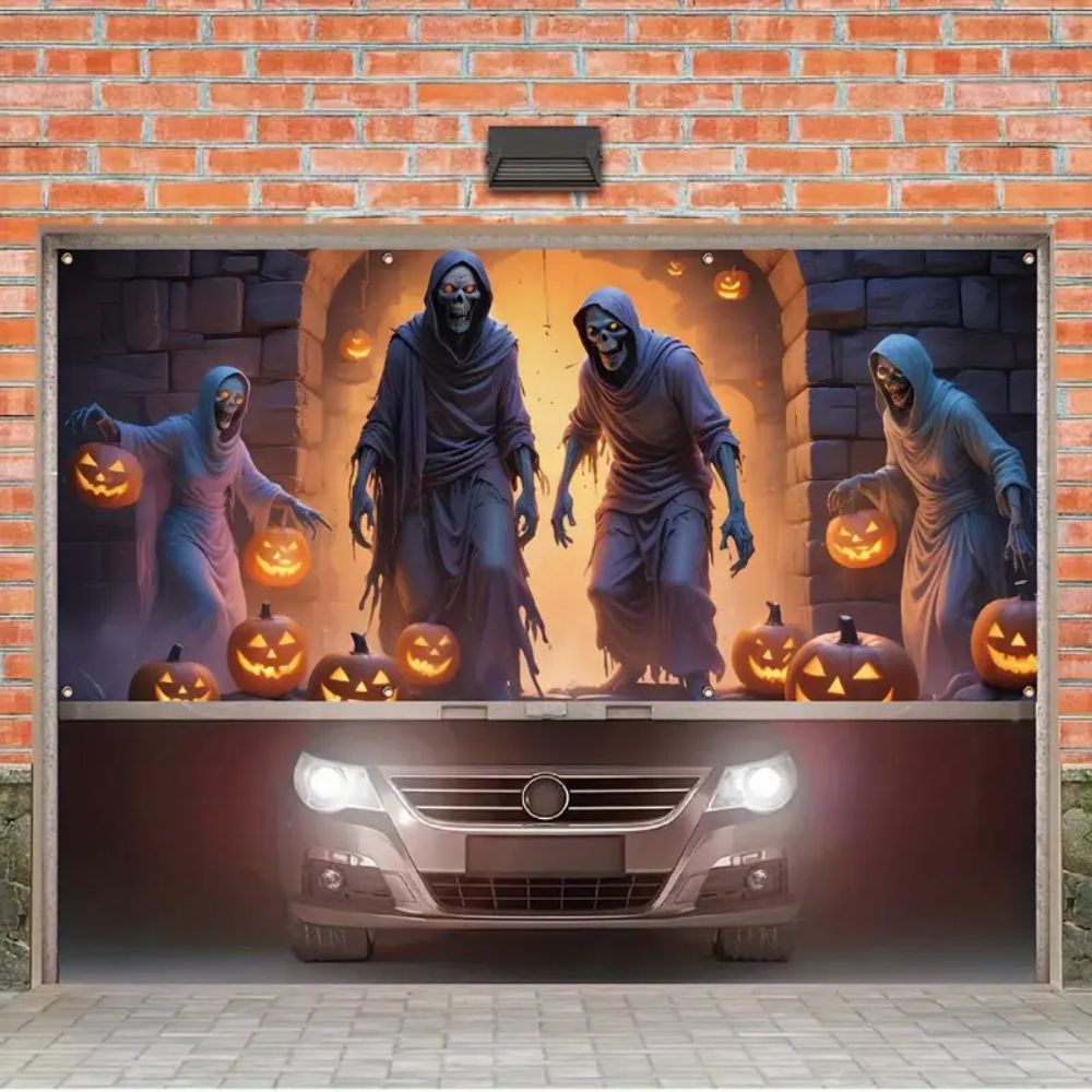 VIKAMA Halloween Garage Banner - Hunting Outdoor Background avis et prix
