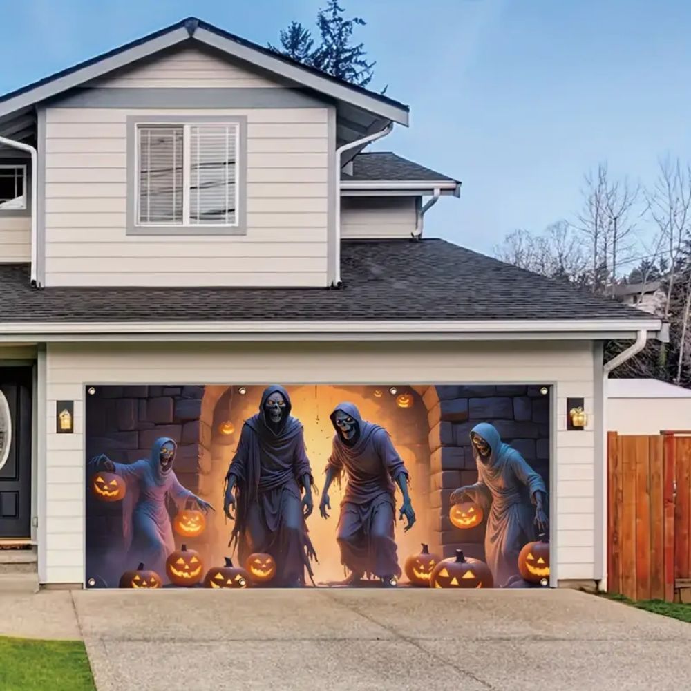 VIKAMA Halloween Garage Banner - Hunting Outdoor Background avis et prix