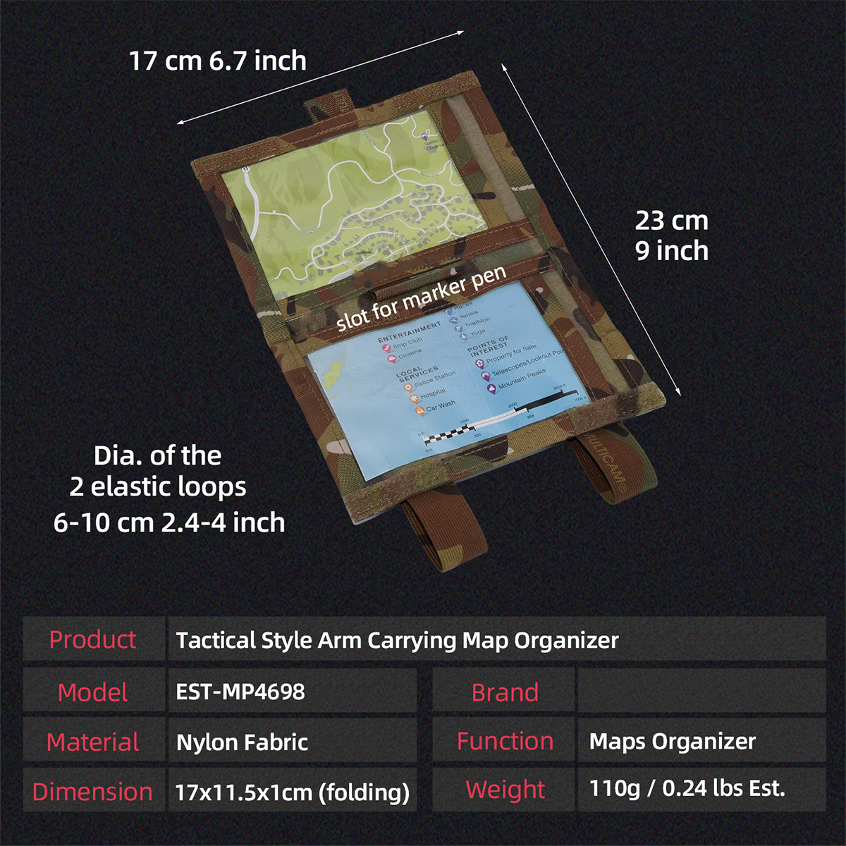 Tactical Military Arm Pouch Sh - Outdoor Hunting Maps avis et prix