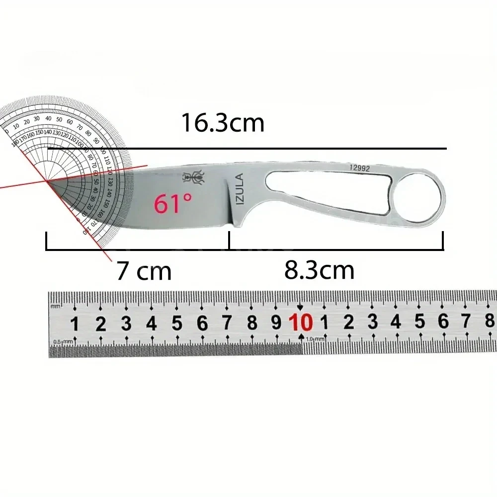IZULA High-Strength Straight K - Knife Hunting Fixed Blade avis et prix