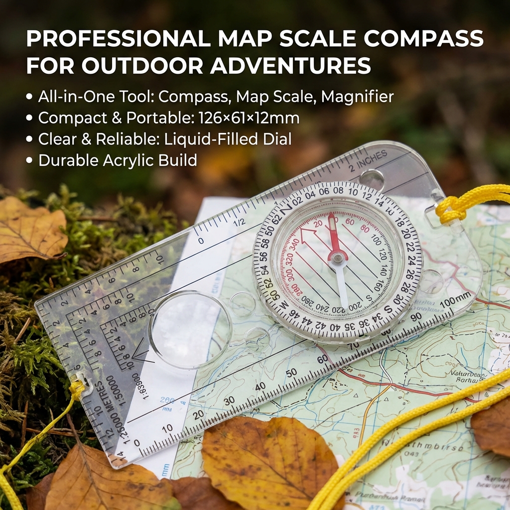 Navigation Map Ruler Compass - - Outdoor Hunting Maps avis et prix